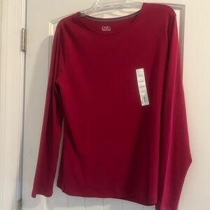 Long sleeve casual cotton top